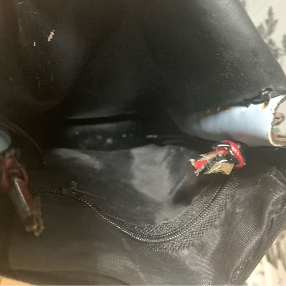 Leather side cross bag with rope strap - Picture 6 of 6